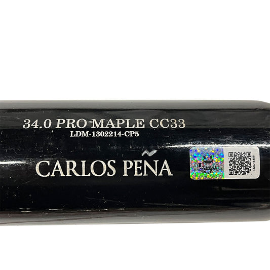 Carlos Pena Autographed Old Hickory Game Used Bat - Player's Closet Project