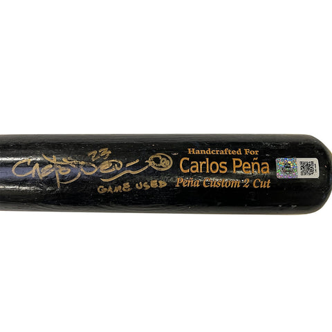 Carlos Pena Autographed Game Used Marucci Bat - Player's Closet Project