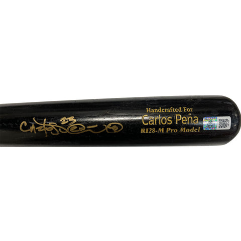 Carlos Pena Autographed Game Used Custom Marucci Bat - Player's Closet Project