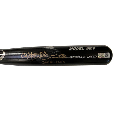 Carlos Pena Autographed MaxBat Game Used Bat - Player's Closet Project