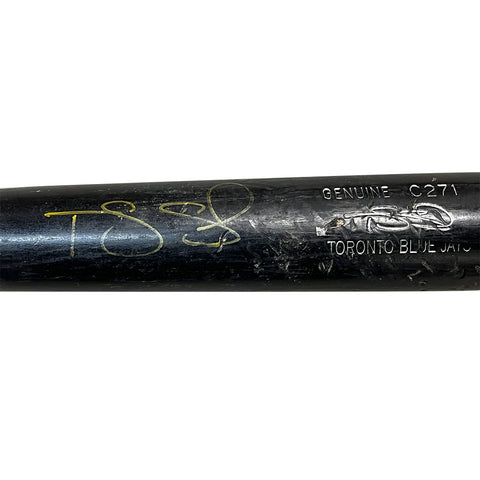 Travis Snider Autographed Game Used Bat - Player's Closet Project