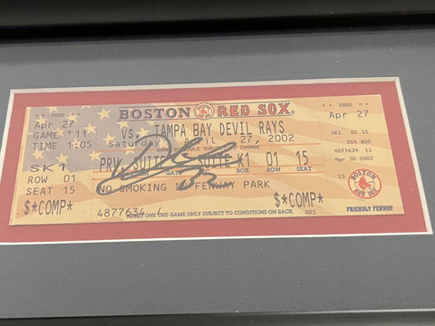 Derek Lowe's Autographed Ticket Stub - No Hitter - Player's Closet Project