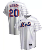 Pete Alonso Autographed Mets White Nike Replica Jersey