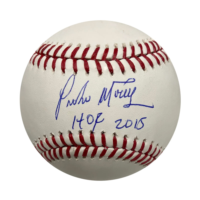 Pedro Martinez Autographed Hall of Fame HOF 2015 Signed MLB Baseball J