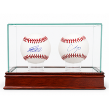 Pete Crow-Armstrong & Shohei Ohtani Autographed Baseballs with Mirrored Display Case