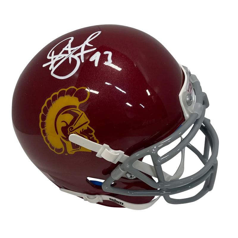 Troy Polamalu Autographed USC Mini Football Helmet – Legends Memorabilia Collection