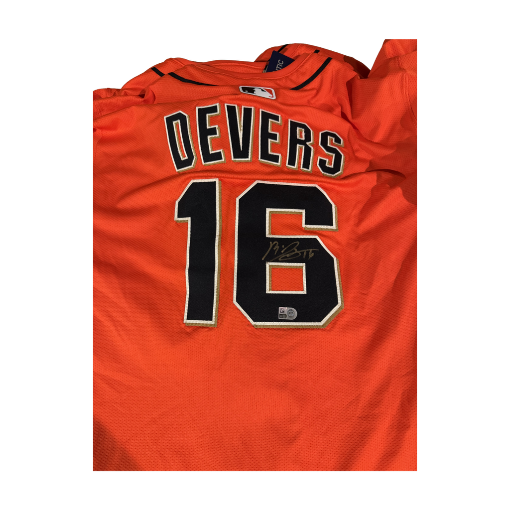 Rafael Devers Autographed Orange San Francisco Giants Authentic Jersey