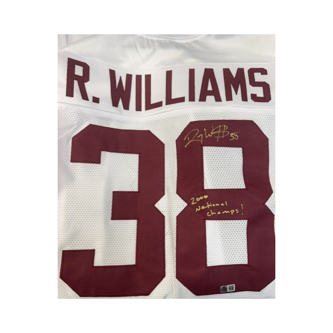 Roy Williams Autographed "2000 National Champs!" White Custom Jersey
