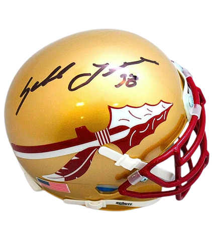 Sebastian Janikowski Autographed FSU Gold Mini Helmet