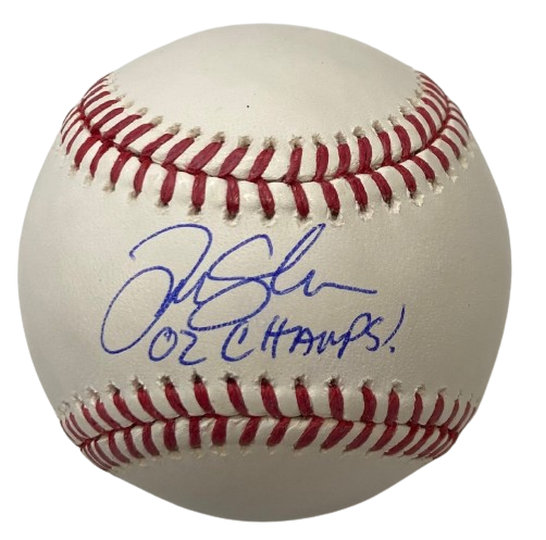 Tim Salmon Autographed "02 Champs" Baseball