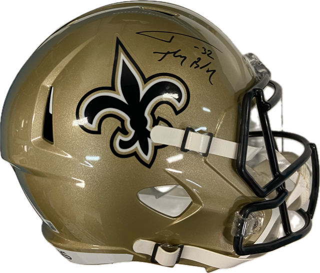 Tyrann Mathieu Autographed "Honey Badger" Saints Replica Full Size Helmet