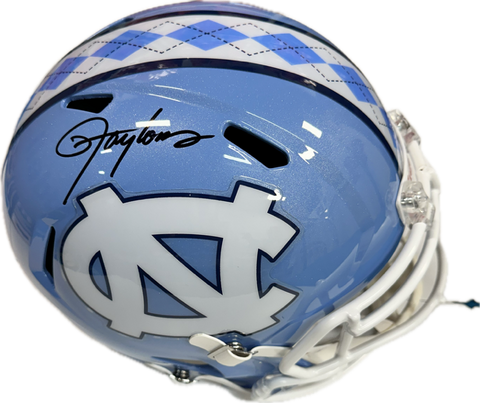 Lawrence Taylor Autographed UNC Replica Football Helmet