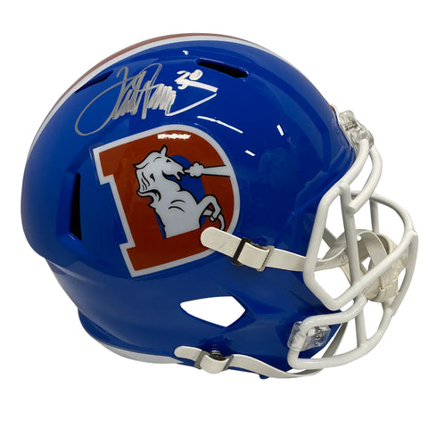 Terrell Davis Autographed Denver Broncos Blue ('75-'97) Replica Football Helmet