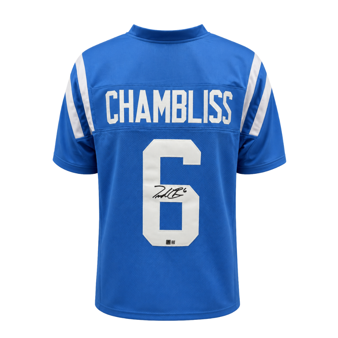 Trinidad Chambliss Autographed Blue Custom Jersey