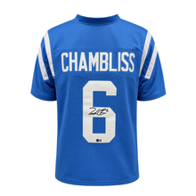 Trinidad Chambliss Autographed Blue Custom Jersey
