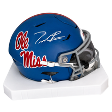 Trinidad Chambliss Autographed Ole Miss Powder Blue Mid Size Football Helmet