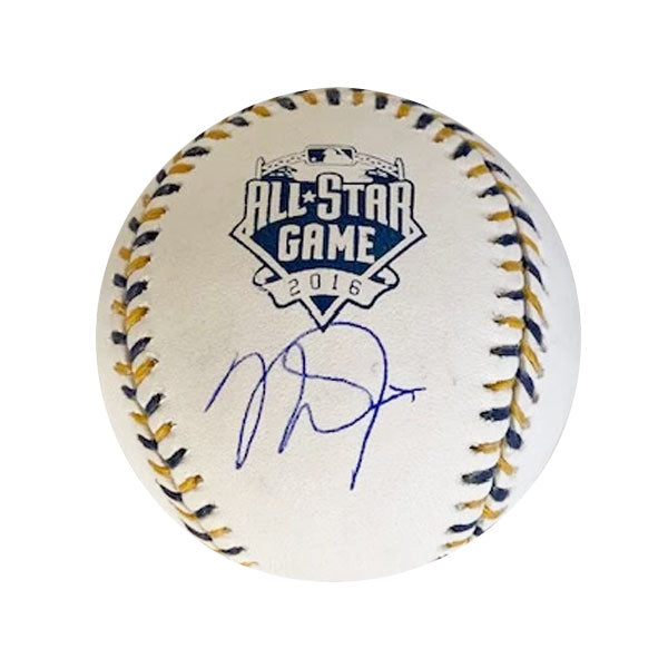 Mike Trout Autographed 2016 ASG Logo Baseball