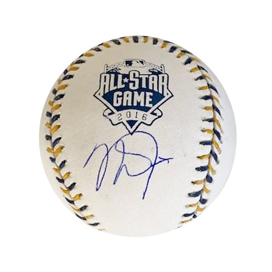 Mike Trout Autographed 2016 ASG Logo Baseball