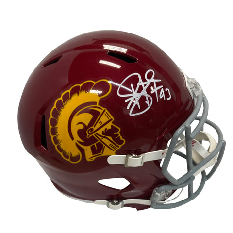 Troy Polamalu Autographed USC Authentic Football Helmet