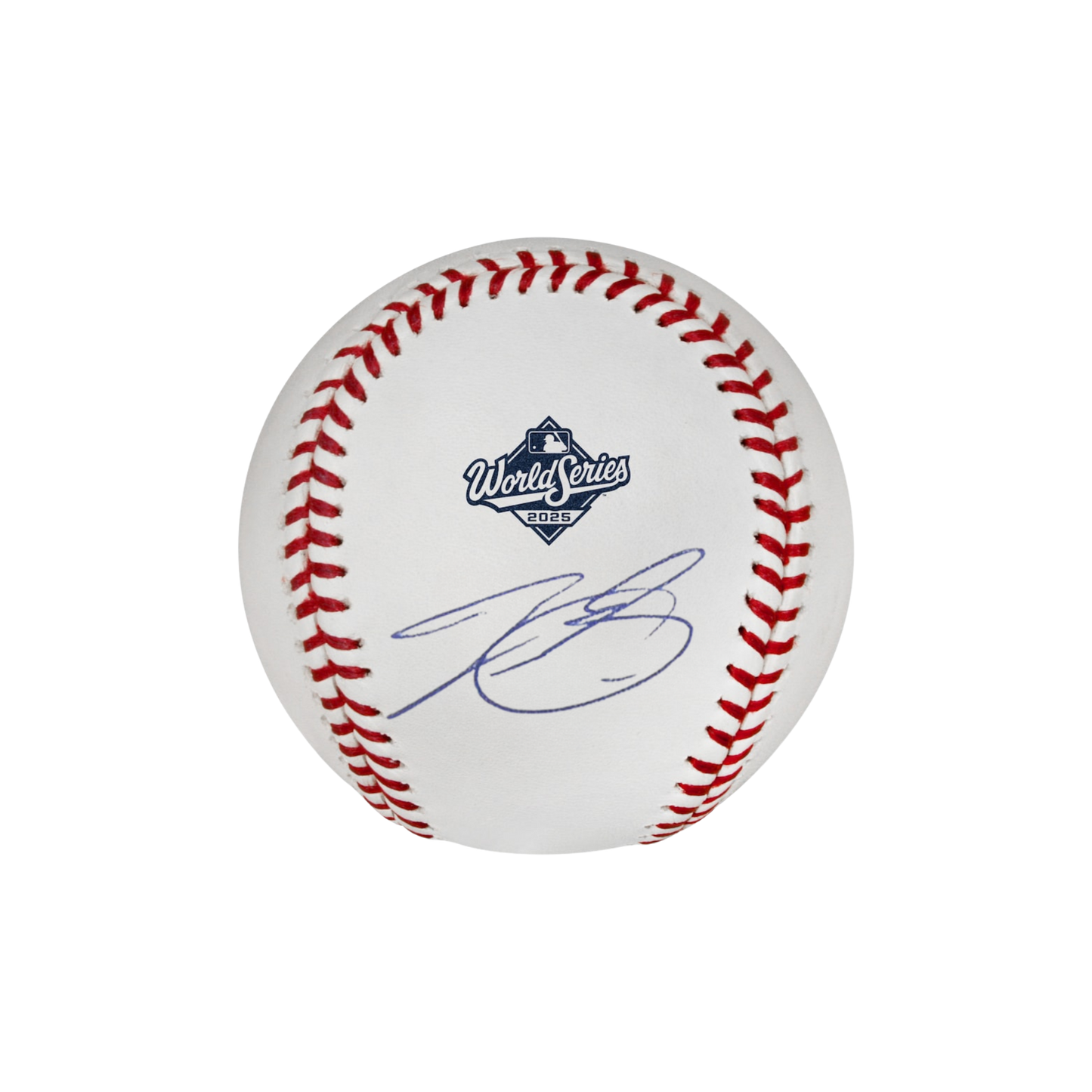 Tyler Glasnow Autographed 2025 World Series Logo Baseball - (PRESALE)