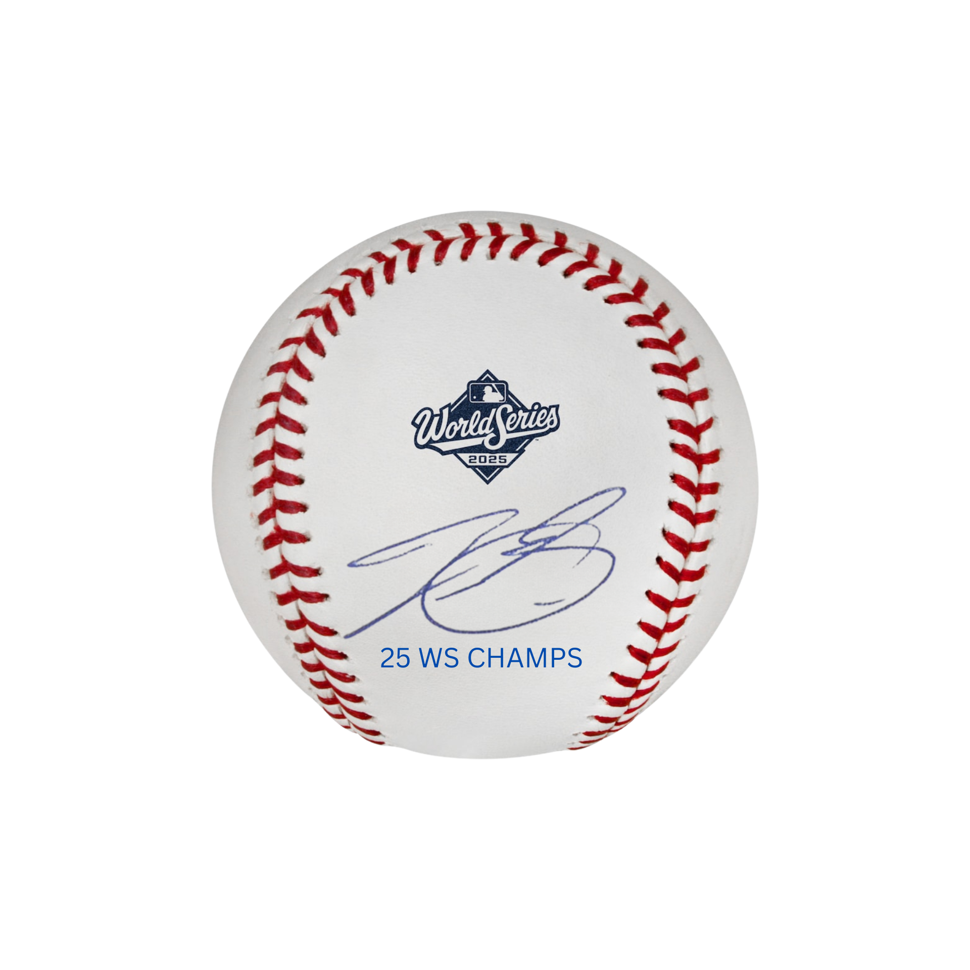 Tyler Glasnow Los Angeles Dodgers Autographed 2025 World Series Logo Baseball - (PRESALE)