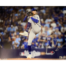 Tyler Glasnow Los Angeles Dodgers Autographed "25 WS CHAMPS" 16x20 Photo