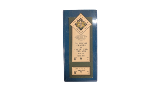 Unsigned Baltimore Orioles Opening Day Ticket - April 6, 1992 (Dick Bosman's Personal Collection)