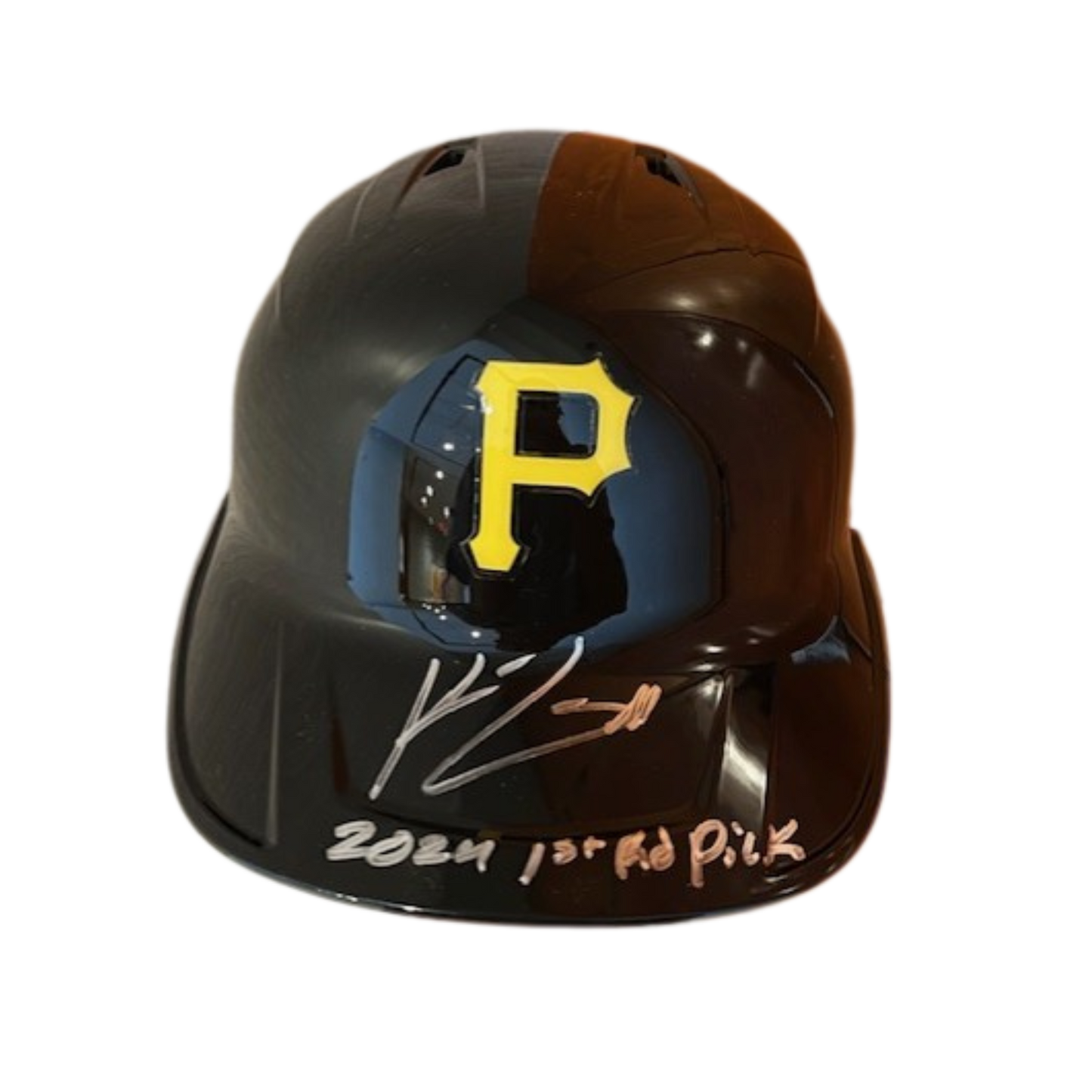 Konnor Griffin Autographed "2024 1ST RD PICK" Pirates Batting Helmet