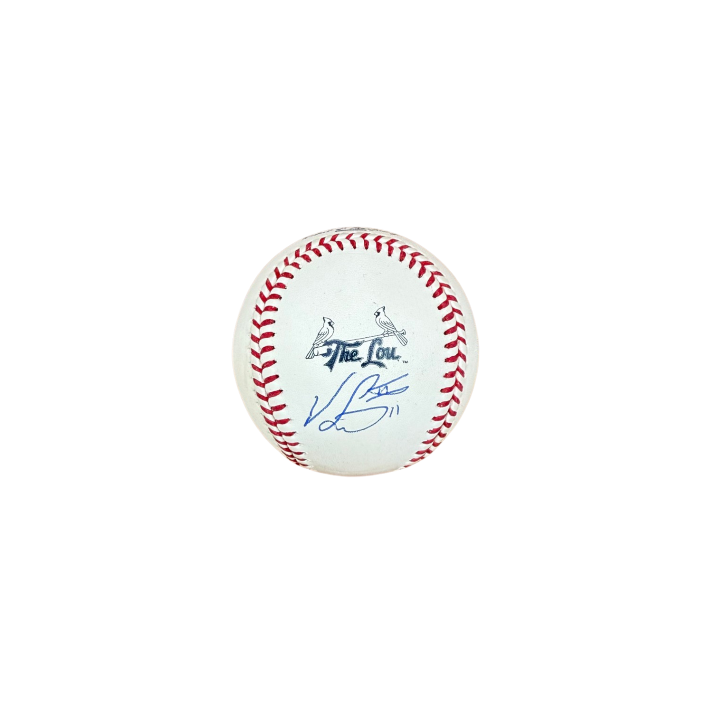Victor Scott Autographed The Lou Logo Baseball