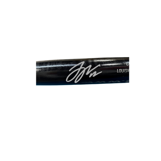 Logan Webb Autographed Black Bat - (PRESALE)
