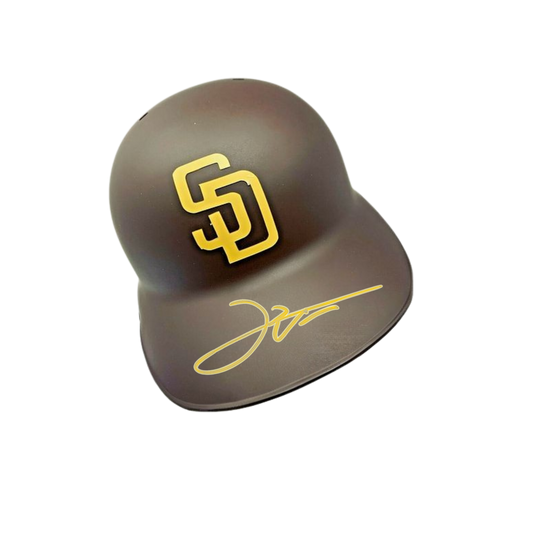 Leo De Vries Autographed Padres Batting Helmet - (PRESALE)