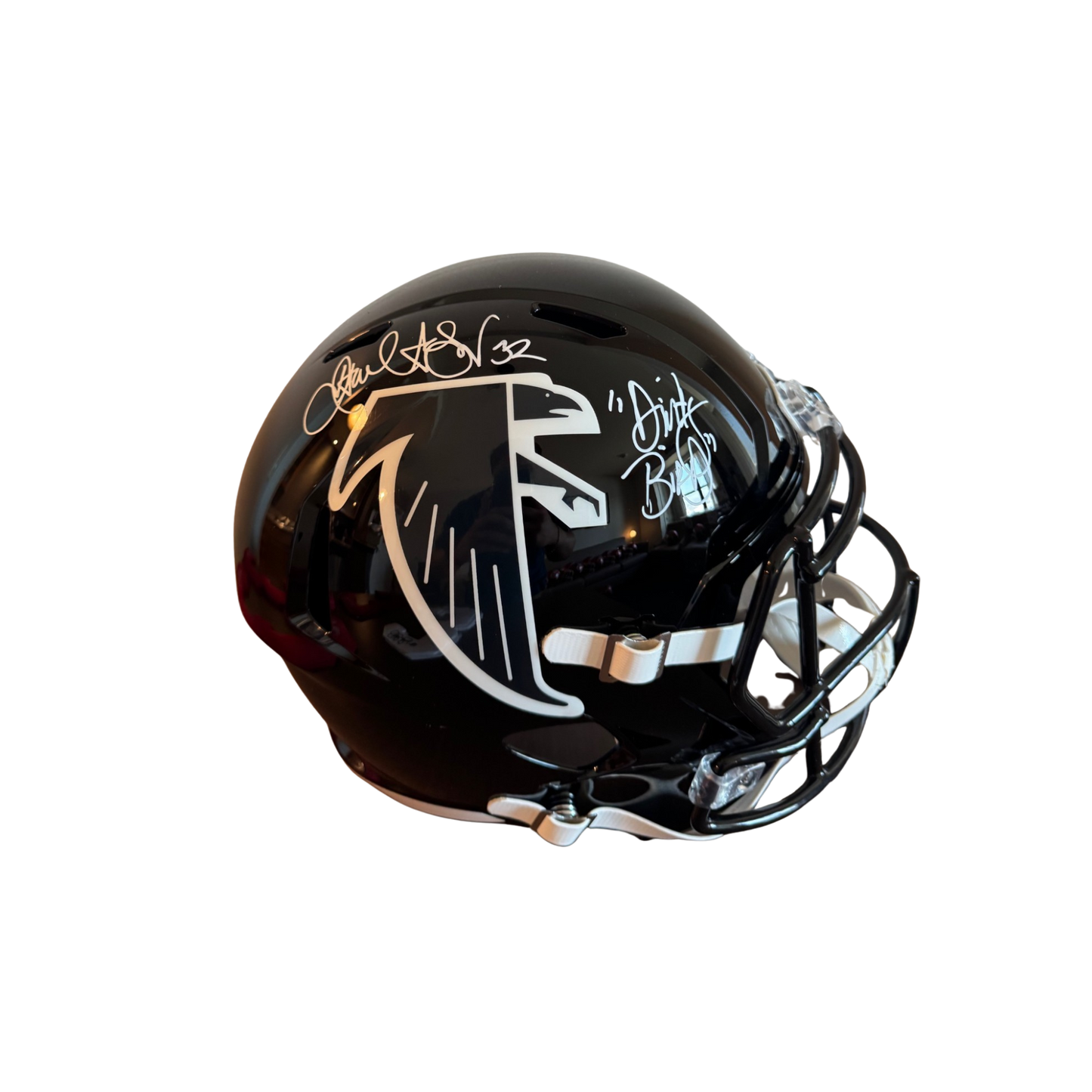 Jamal Anderson Autographed "Dirty Bird" Atlanta Falcons Black Throwback Replica Helmet