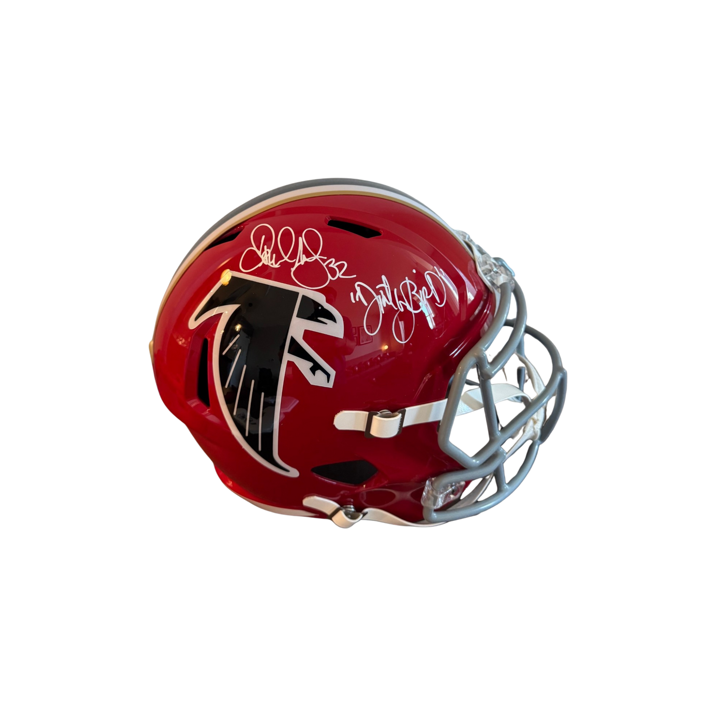 Jamal Anderson Autographed "Dirty Bird" Atlanta Falcons Red Throwback Replica Helmet