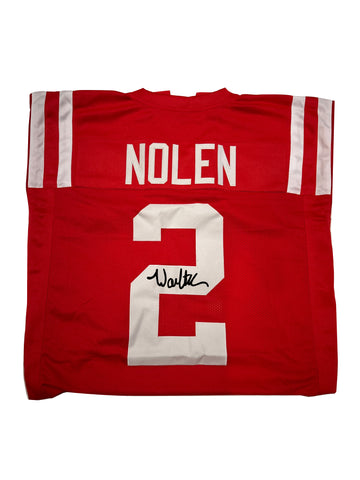 Walter Nolen Autographed Red Custom Jersey