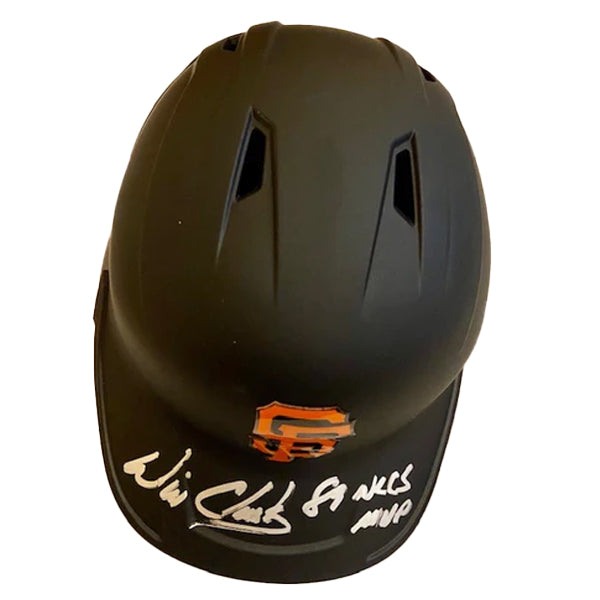 Will Clark Autographed San Francisco Giants Full Size Batting Helmet with "89 NLCS MVP" Inscription