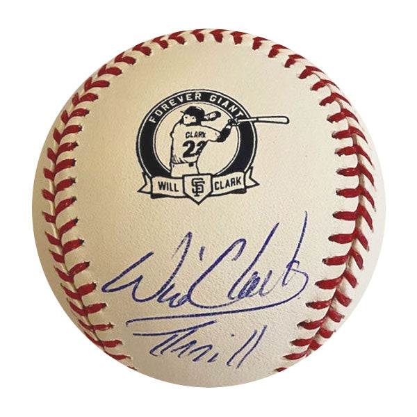 Will clark autographed store baseball