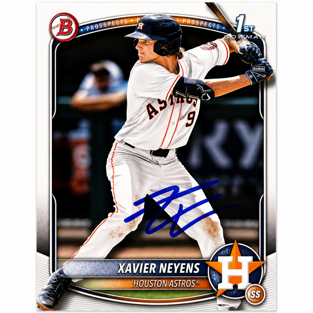 Xavier Neyens Autographed 1st Bowman Baseball Card
