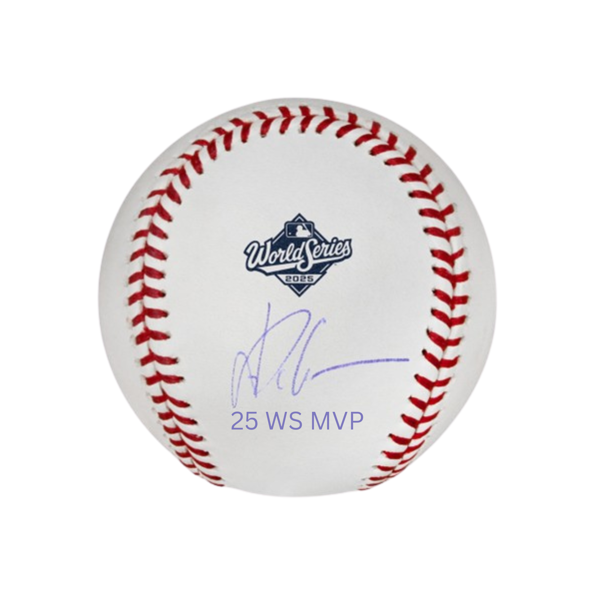 Yoshinobu Yamamoto Autographed "25 WS MVP" 2025 World Series Logo Baseball - (PRESALE)