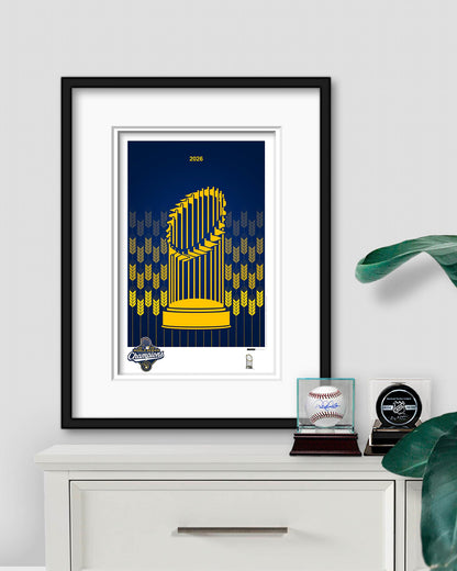 Minimalist World Series 2026 Art Print