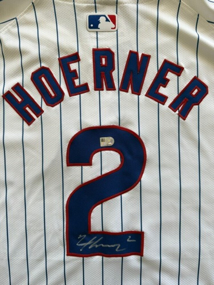 Nico Hoerner Autographed Cubs Authentic Jersey