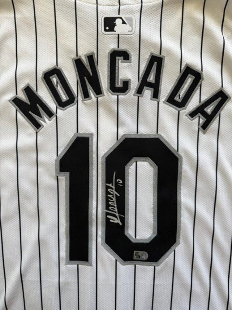 Yoan Moncada Autographed White Sox Authentic Jersey