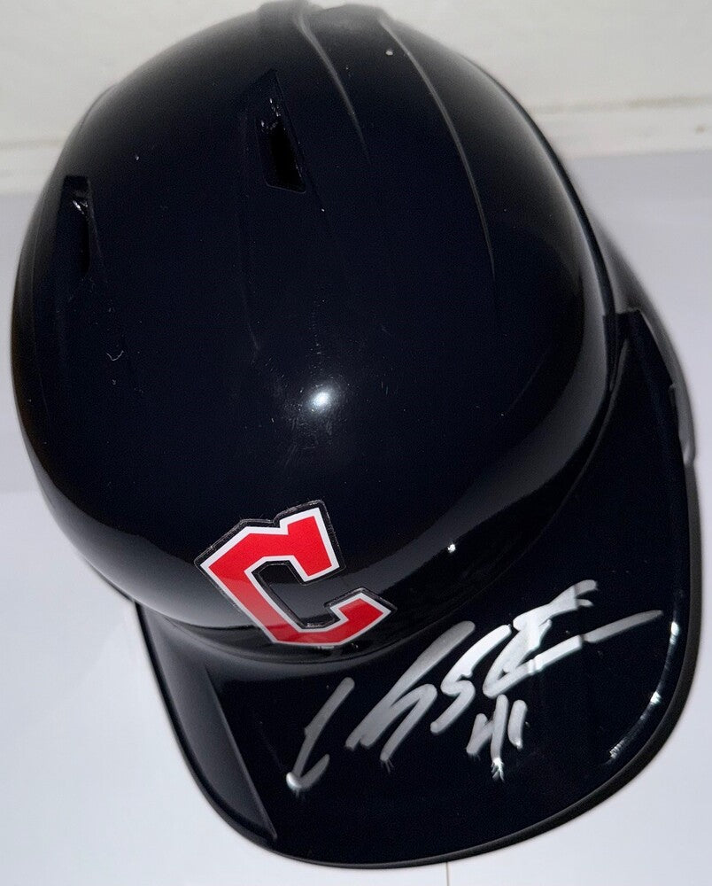 Carlos Santana Autographed Guardians Helmet