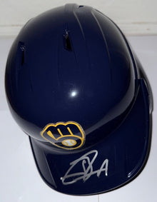 Jackson Chourio Autographed Brewers Helmet