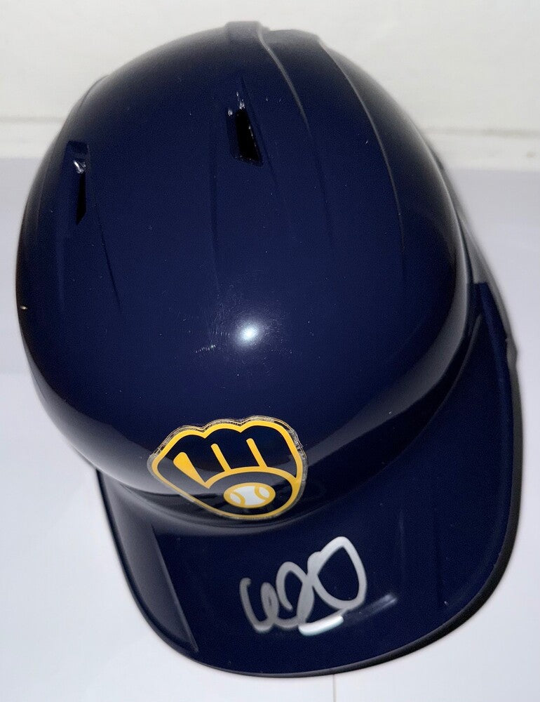 William Contreras Autographed Brewers Helmet