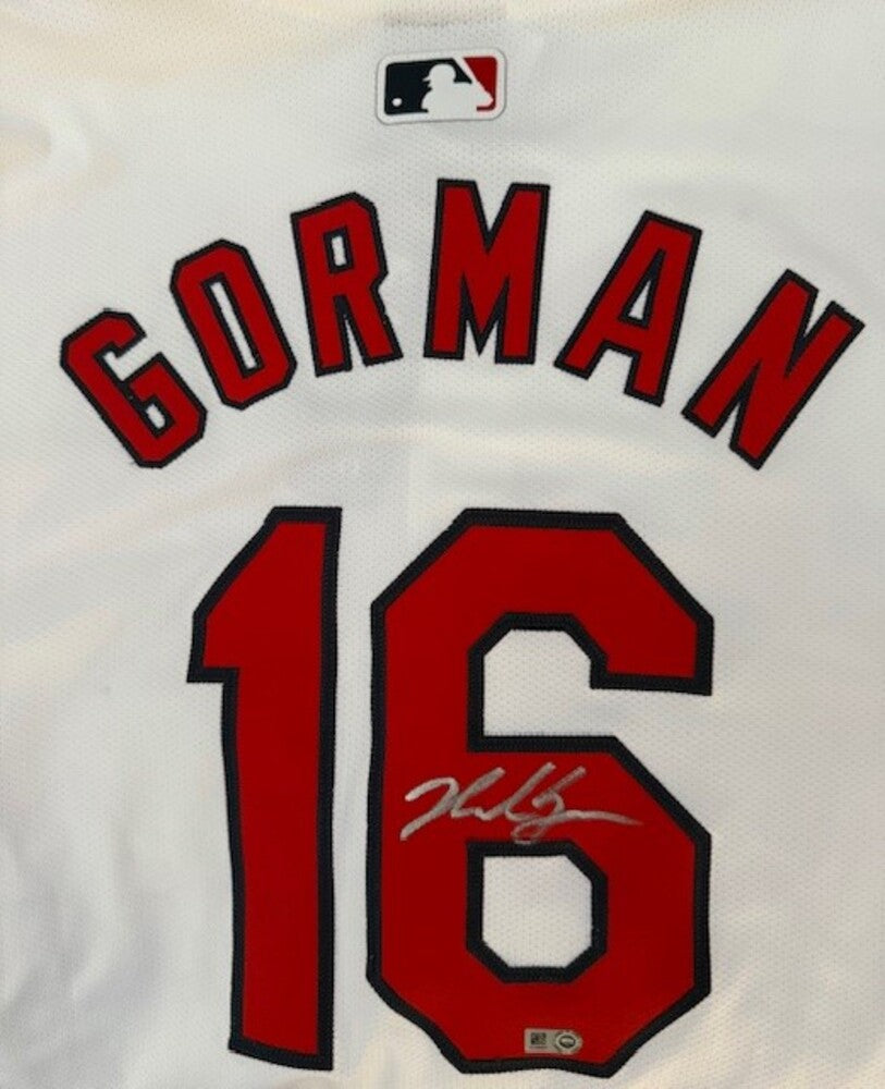 Nolan Gorman Autographed Cardinals Authentic Jersey