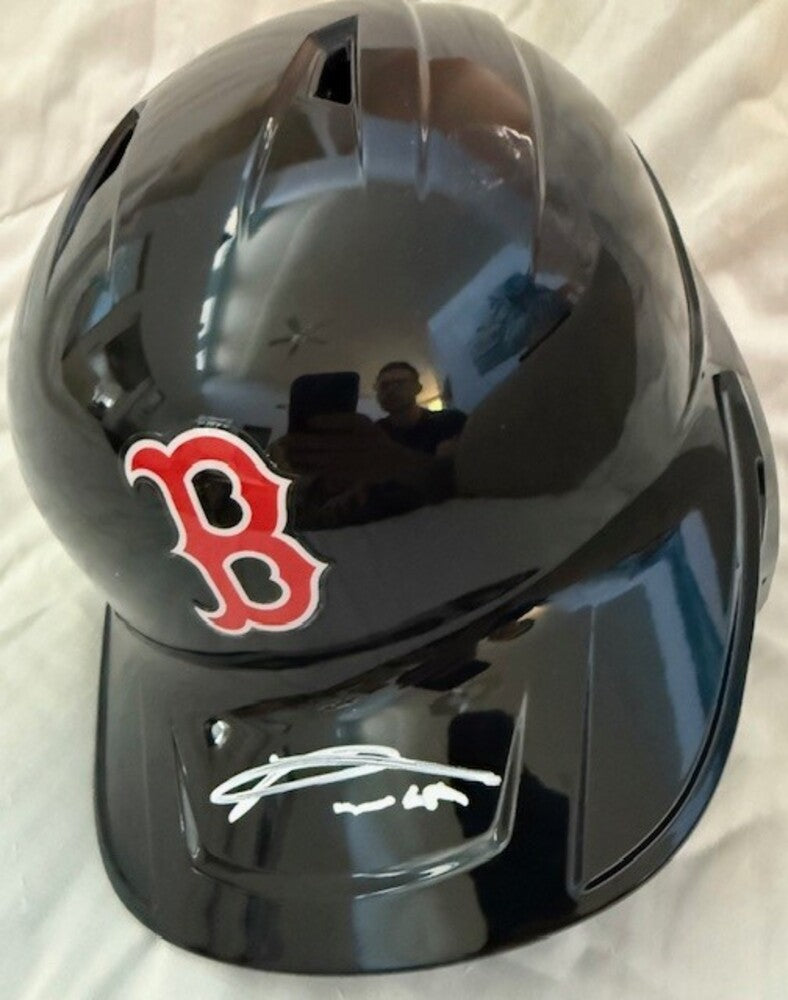 Kristian Campbell Autographed Red Sox Helmet