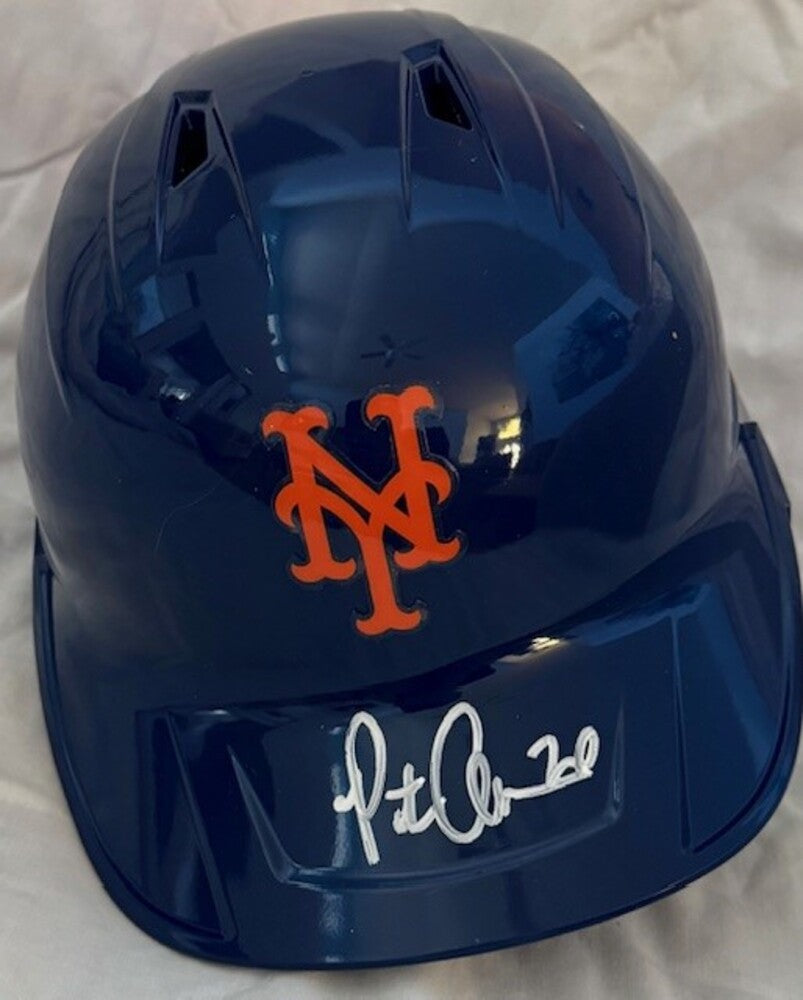 Pete Alonso Autographed Mets Helmet