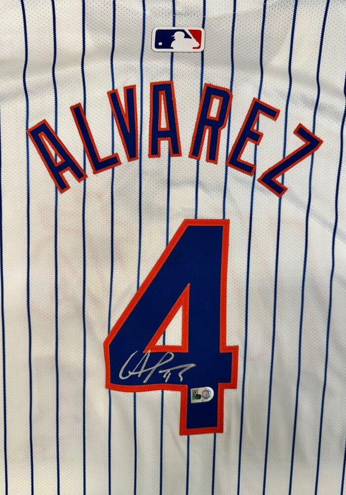Francisco Alvarez Autographed Mets Authentic Jersey