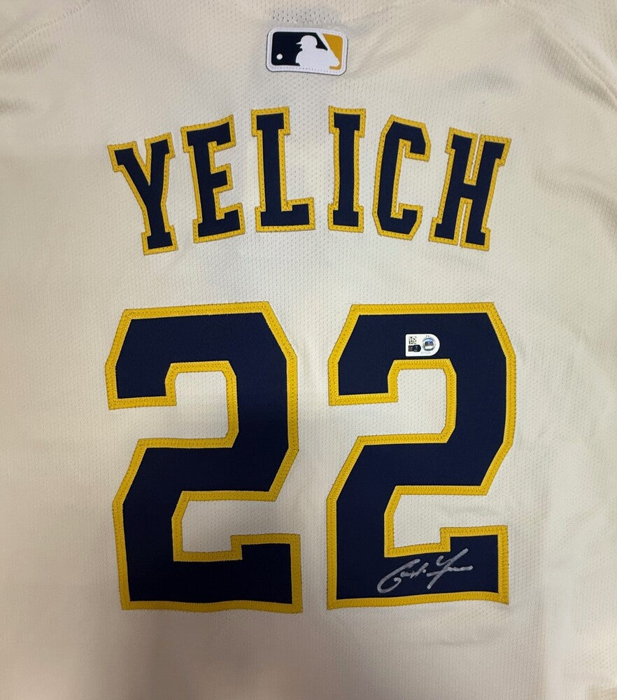 Christian Yelich Autographed Authentic Brewers Jersey