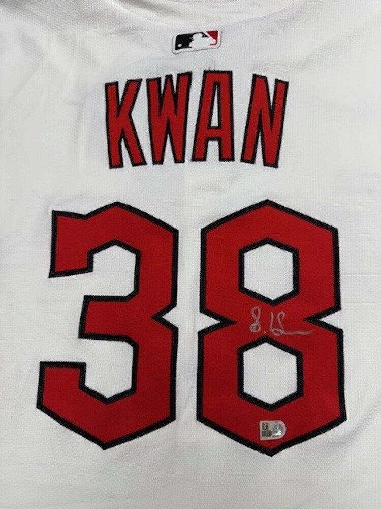 Steven Kwan Autographed Guardians Authentic Jersey